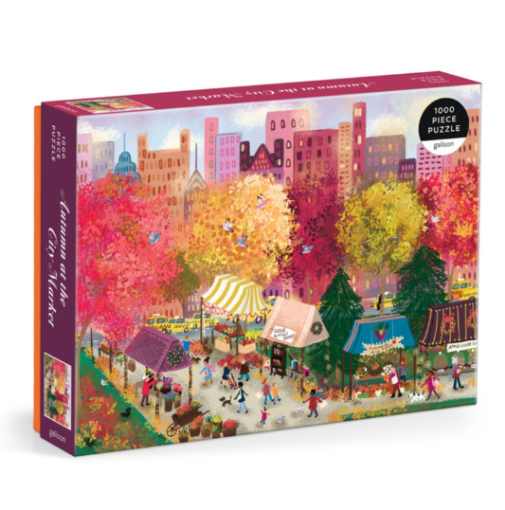 图片  Galison Joy Laforme Autumn at the City Market 1000 Piece Puzzle