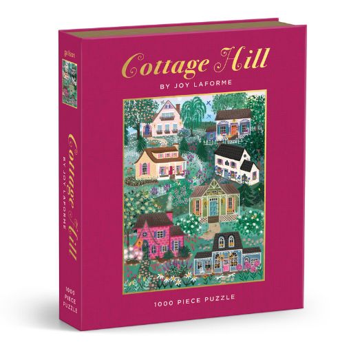 图片  Galison Joy Laforme Cottages on the Hillside 1000 Pc Book Puzzle