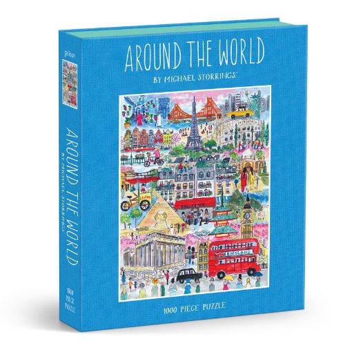图片  Galison Michael Storrings Around the World 1000pc Book Puzzle