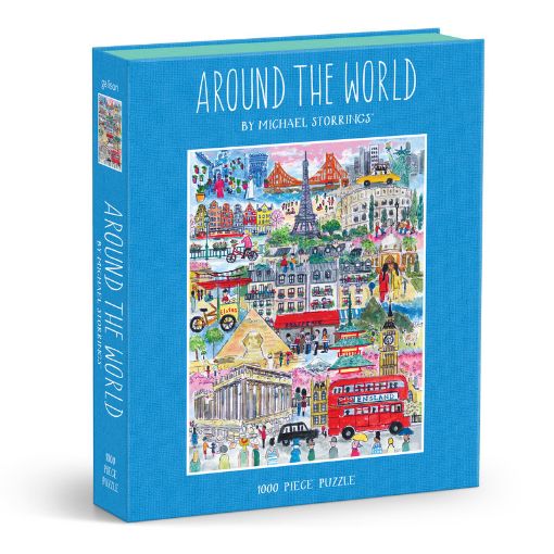 Picture of Galison Michael Storrings Around the World 1000pc Book Puzzle