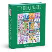 图片  Galison Michael Storrings City in Four Seasons 1000 Piece Book Puzzle