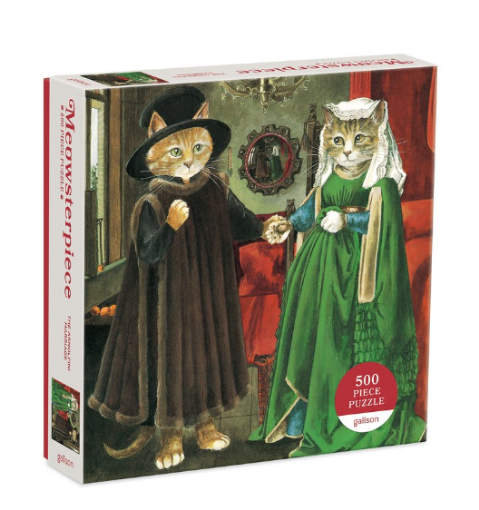 Picture of Galison The Arnolfini Marriage Meowsterpiece of Western Art 500 Piece Puzzle