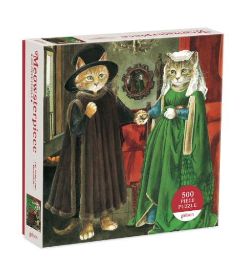 圖片 Galison The Arnolfini Marriage Meowsterpiece of Western Art 500 Piece Puzzle