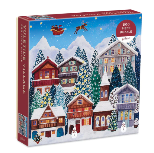 圖片 Galison Yuletide Village 500 Piece Puzzle