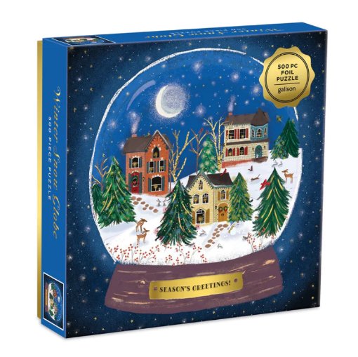 Picture of Galison Winter Snow Globe 500 Piece Puzzle