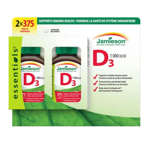Picture of 【Costco本周特价】Jamieson Vitamin D3 2500 IU - 375 *2 Tablets 