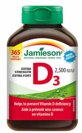 圖片 Jamieson Vitamin D3 2500IU 365 Tablets