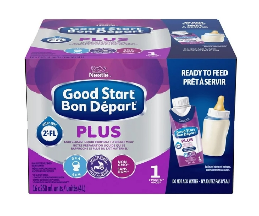 Picture of NESTLÉ® GOOD START® PLUS 1 Baby Formula, Ready to Feed Tetra 16 x 250 ml, 16 x 250 ML