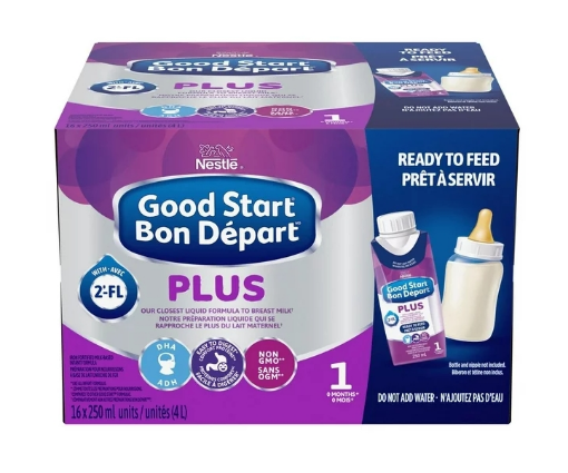 圖片 NESTLÉ® GOOD START® PLUS 1 Baby Formula, Ready to Feed Tetra 16 x 250 ml, 16 x 250 ML