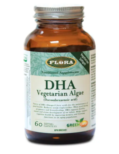 圖片 Flora, DHA Vegetarian Algae, 60 Capsules