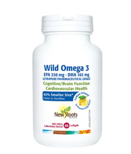 圖片 New Roots, Wild Omega-3, EPA 330mg/DHA 165mg, 60 Softgels