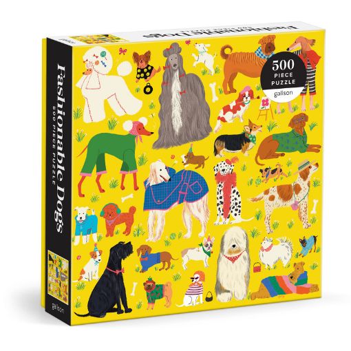 图片  Galison Fashionable Dogs 500 Piece Puzzle
