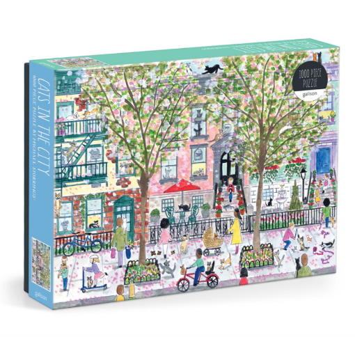 图片  Galison Michael Storrings Cats In The City 1000 Piece Puzzle