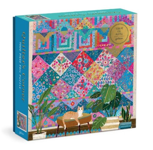 Picture of Galison Quilter's Corner 1000 Piece Foil Puzzle