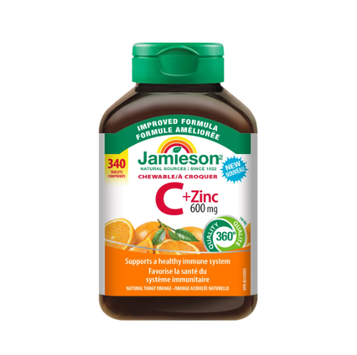 Picture of Jamieson  Chewable Vitamin C + Zinc 600 mg - (340ea) 